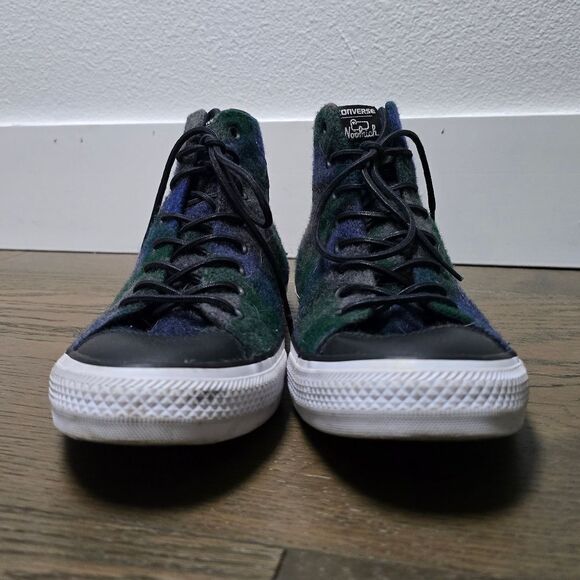 Converse x Woolrich Chuck Taylor All Star High Tops in Blue Plaid - Picture 4 of 11